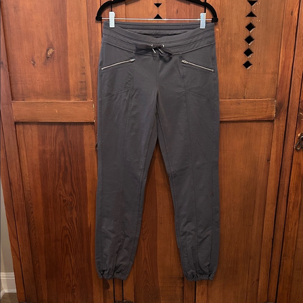 Athleta Charcoal Joggers with Zippered Pockets